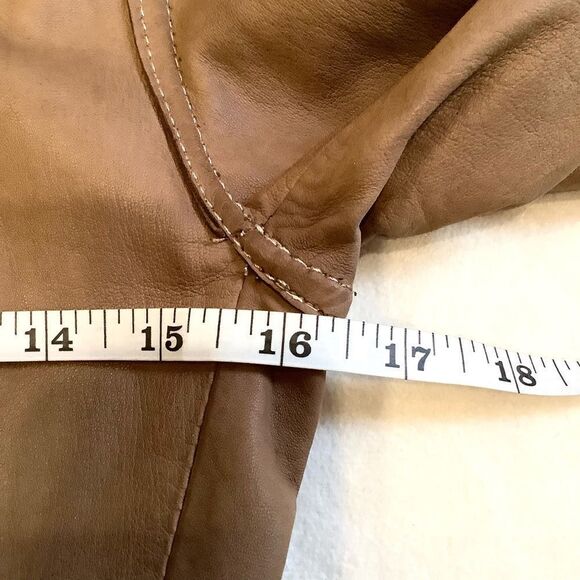 BLUR LAMB SKIN LEATHER JACKET VINTAGE MADE IN ITALY Small - Picture 10 of 14